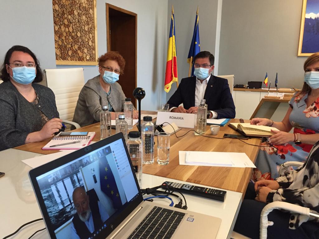 Ministrul Costel Alexe în cadrul Reuniunii informale a miniștrilor mediului din statele membre UE: ”Trebuie să transformăm contextul actual într-o oportunitate pentru acțiunea climatică