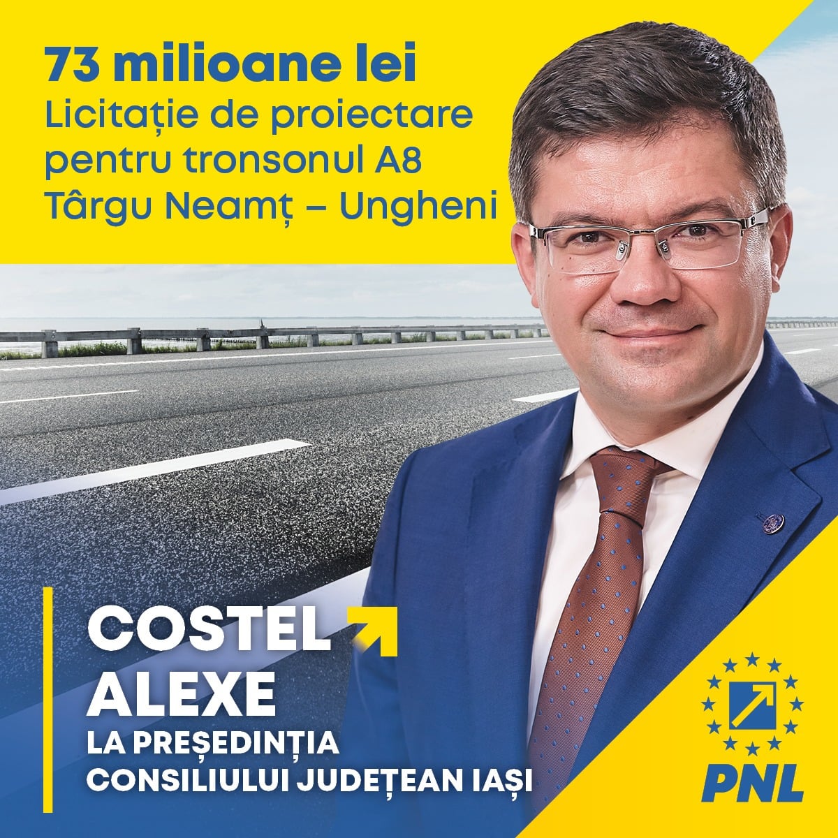 73 milioane lei – Licitație de proiectare pentru tronsonul A8 Târgu Neamț – Ungheni